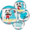 Kép 3/3 - Birthday boy Mickey egeres első szülinapi buborék lufi 38x40cm