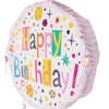 Kép 2/3 - Kerek Pinata Happy Birthday piros, rózsaszin, kék színben 