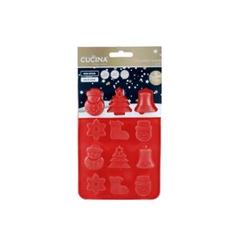 Szilikon csoki forma karácsonyi mintával
