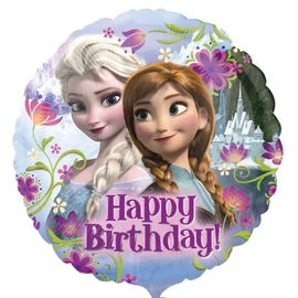 18 inch-es Happy Birthday Jégvarázs - Disney Frozen - Szülinapi Fólia Lufi