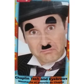 Chaplin bajusz és szemöldök jelmez kiegészítő