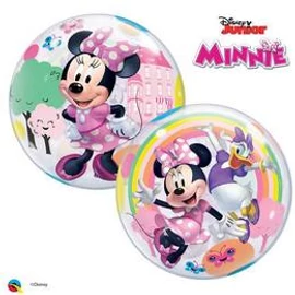 Minnie egér és Daisy bubbles lufi 22 inch