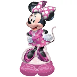 Óriási álló levegős Minnie egér fólia lufi 121 cm 