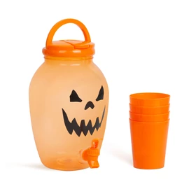 Halloween-i italadagoló csappal és 4 db pohárral
