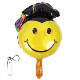 Diploma kalapos smiley fólia lufi ballagásra 