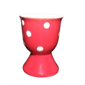 Kerámia tojástartó piros színben