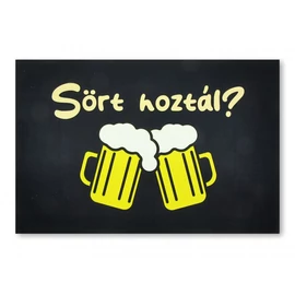 Sört hoztál? feliratú vicces lábtörlő
