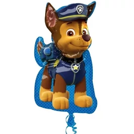 Mancs őrjárat- Paw patrol Chase óriás forma fólia  lufi 78x 58 cm 