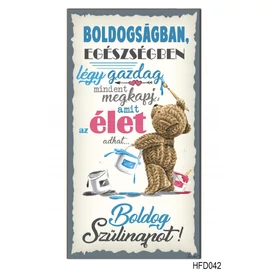 Boldog szülinapot Hűtőmágnes fa dekor