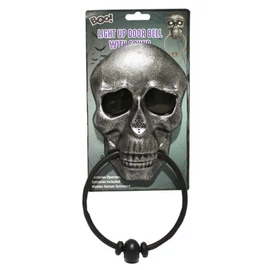 Beszélő világító ajtócsengő, kopogtató halloweeni dekoráció