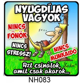 Nyugdíjjas vagyok hűtőmágnes 