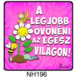 A legjobb óvónéniaz egész világon! Hűtőmágnes fa dekor