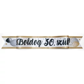 Boldog 30. Szülinapot Elegáns Léggömbös Parti Vállszalag