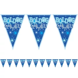 Boldog Szülinapot! Kék Fiús Zászlófüzér - 5 m