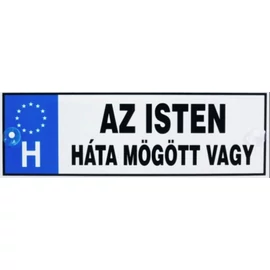 Az isten háta mögött vagy vicces rendszámtábla