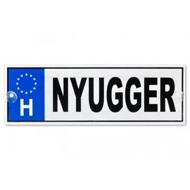 &quot;Nyugger&quot; Vicces rendszámtábla