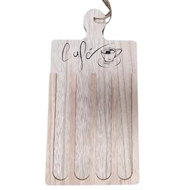 Falra akasztható kávékapszula tartó fa tábla, ajándék