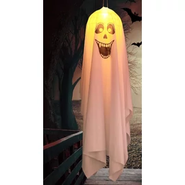 Lógatható szellem dekoráció led világítással 90 cm  Halloween-re