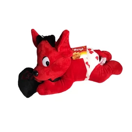 Ördög plüss nagy 45 cm szívecskével Valentin napi ajándék