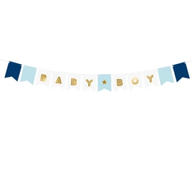 Baby boy banner, felirat babaváró, gender partyra 175 cm 