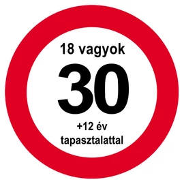 Nem vagyok 30... Sebességkorlátozó Számos Szülinapi Tábla - 40 cm