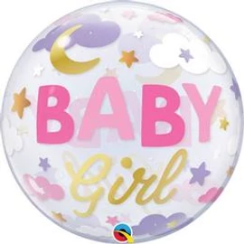 22 inch-es Baby Girl - Kislány Sweet Dreams Bubble Lufi Babaszületésre