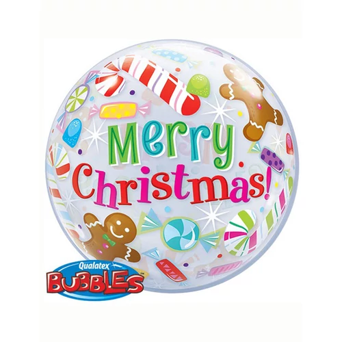 Merry christmas bubbles lufi 56 cm