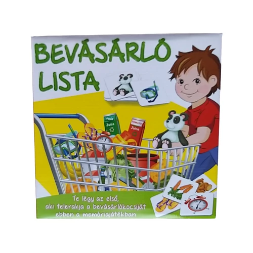 Bevásárló lista társasjáték 3-7 éveseknek