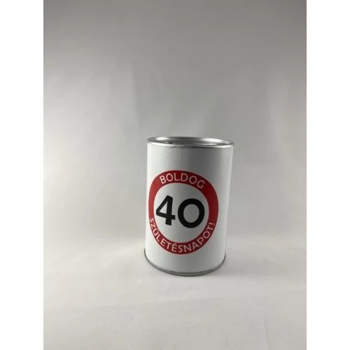 Boldog születésnapot-40 év Fém persely